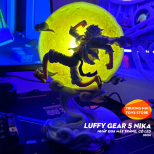 Luffy Gear 5 Nika 28cm nhảy qua mặt trăng, Có LED - Mô hình Onepiece