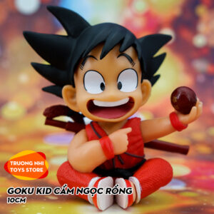 Goku Kid cầm ngọc rồng 10cm - Mô hình Dragonball