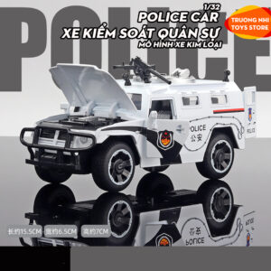 1/32 POLICE CAR XE KIỂM SOÁT QUÂN SỰ - mô hình xe kim loại