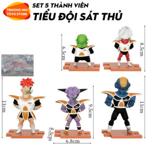 Set 5 thành viên Tiểu đội sát thủ 10cm - Mô hình Dragonball