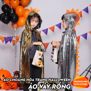 Áo choàng vảy rồng hóa trang halloween cực chất