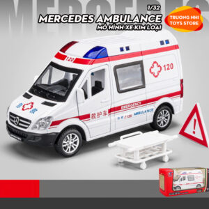 1/32 MERCEDES AMBULANCE - mô hình xe kim loại