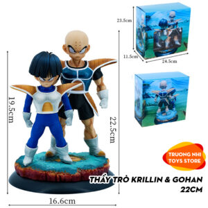 Thầy trò Krillin & Gohan 22cm - Mô hình Dragonball