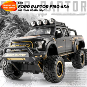 1/32 FORD RAPTOR F150 6X6 - mô hình xe kim loại