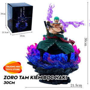 Zoro tam kiếm bọc Haki 30cm - Mô hình Onepiece