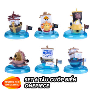 Set 6 tàu cướp biển Onepiece 7cm - Mô hình Onepiece