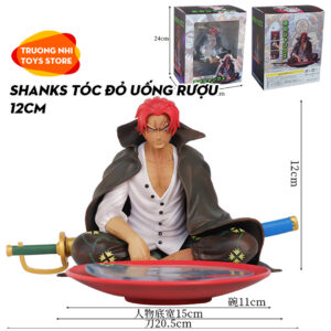 cảnh Shanks tóc đỏ uống rượu (với Râu Trắng) 12cm - Mô hình Onepiece