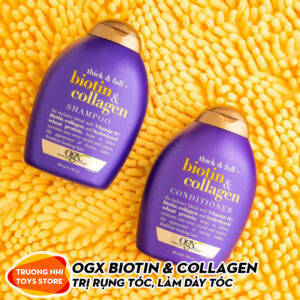 Cặp dầu gội xả OGX Biotin & Collagen 385ml