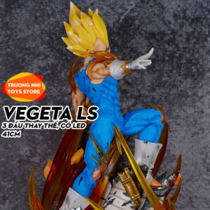 Vegeta LS 41cm có LED, 3 đầu thay thế - Mô hình Dragonball