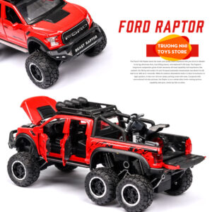 1/32 FORD RAPTOR F150 6X6 - mô hình xe kim loại