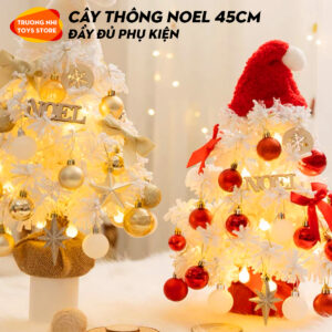 Cây thông NOEL 45cm đủ phụ kiện đi kèm