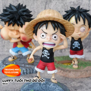 Luffy tuổi thơ dữ dội 15cm (3 dạng) - Mô hình Onepiece