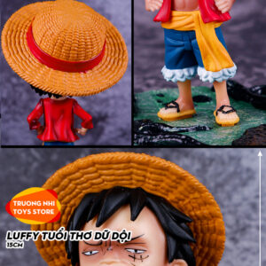 Luffy tuổi thơ dữ dội 15cm (3 dạng) - Mô hình Onepiece