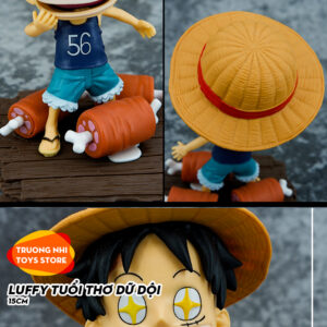 Luffy tuổi thơ dữ dội 15cm (3 dạng) - Mô hình Onepiece