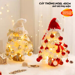 Cây thông NOEL 45cm đủ phụ kiện đi kèm