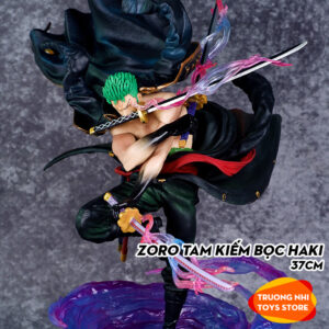 Zoro tam kiếm bọc Haki Lốc xoáy 37cm - Mô hình Onepiece