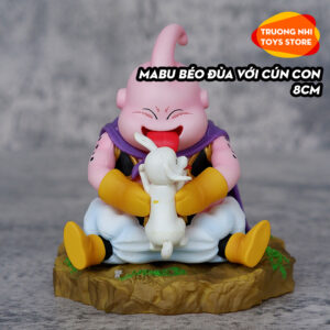 Mabu béo đùa với cún con 8cm - Mô hình Dragonball