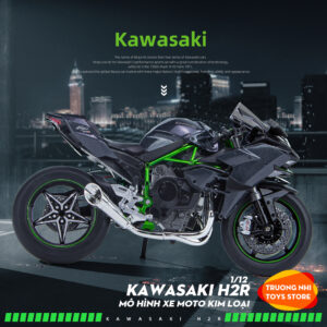 1/12 Kawasaki H2R - mô hình moto kim loại