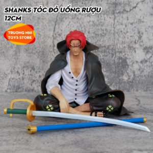 cảnh Shanks tóc đỏ uống rượu (với Râu Trắng) 12cm - Mô hình Onepiece