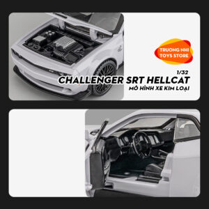 1/32 CHALLENGER SRT HELLCAT - mô hình xe kim loại