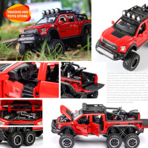 1/32 FORD RAPTOR F150 6X6 - mô hình xe kim loại