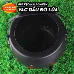 Giỏ kẹo hình Vạc dầu đỏ lửa lễ halloween