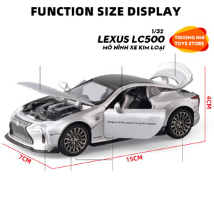 1/32 LEXUS LC500 - mô hình xe kim loại