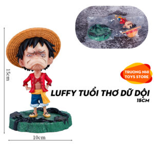 Luffy tuổi thơ dữ dội 15cm (3 dạng) - Mô hình Onepiece