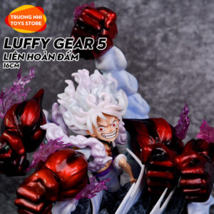 Luffy Gear 5 Liên hoàn đấm 16cm - Mô hình Onepiece