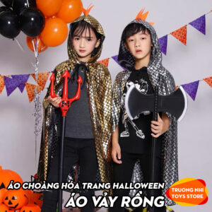 Áo choàng vảy rồng hóa trang halloween cực chất