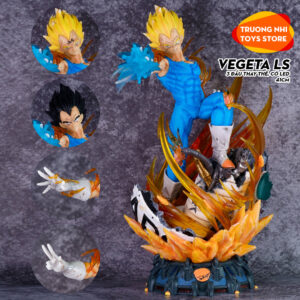 Vegeta LS 41cm có LED, 3 đầu thay thế - Mô hình Dragonball