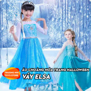 Váy Elsa hóa trang halloween cao cấp