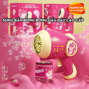 DC-Súng bong bóng 8 nòng gấu dâu cao cấp