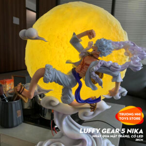 Luffy Gear 5 Nika 28cm nhảy qua mặt trăng, Có LED - Mô hình Onepiece