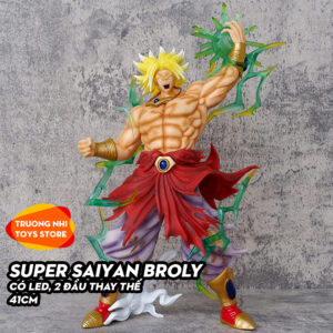 Broly SS 41cm có LED, 2 đầu thay thế - Mô hình Dragonball