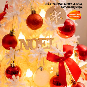 Cây thông NOEL 45cm đủ phụ kiện đi kèm