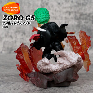 Zoro G5 chém hỏa cầu 9cm - Mô hình Onepiece