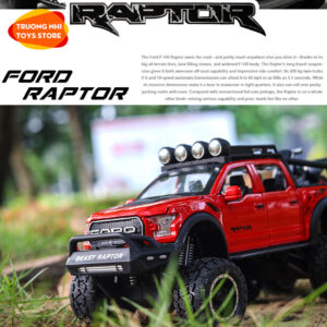 1/32 FORD RAPTOR F150 6X6 - mô hình xe kim loại