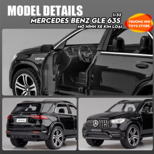 1/32 MERCEDES BENZ GLE 63S - mô hình xe kim loại