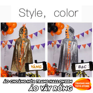 Áo choàng vảy rồng hóa trang halloween cực chất