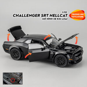 1/32 CHALLENGER SRT HELLCAT - mô hình xe kim loại