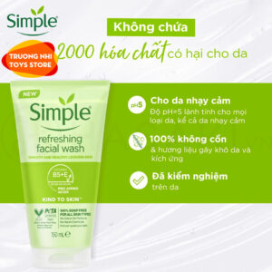 Sữa rửa mặt Simple 150ml