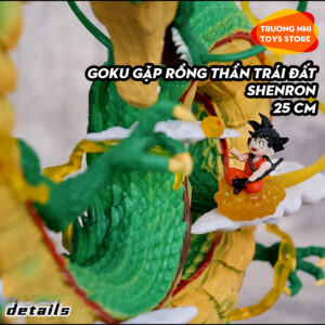 Goku gặp rồng trái đất Shenron 25cm - Mô hình Dragonball