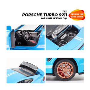 1/32 PORSCHE TURBO S911 - mô hình xe kim loại