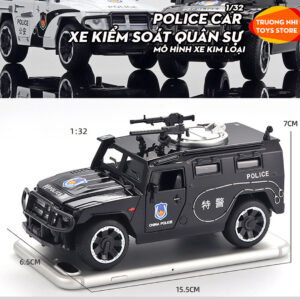 1/32 POLICE CAR XE KIỂM SOÁT QUÂN SỰ - mô hình xe kim loại