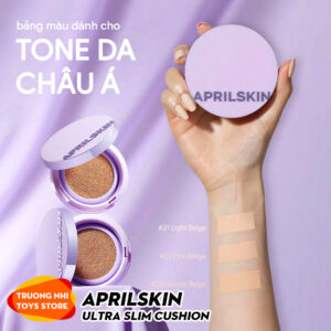 Phấn Nước Aprilskin Siêu Mỏng Nhẹ màu 21 be sáng 15g