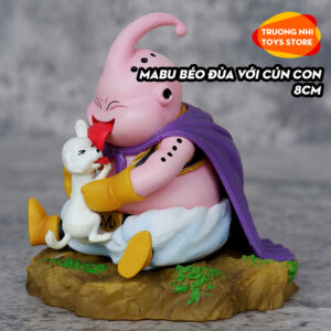 Mabu béo đùa với cún con 8cm - Mô hình Dragonball