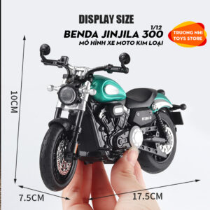 1/12 Benda Jinjila 300 - mô hình moto kim loại