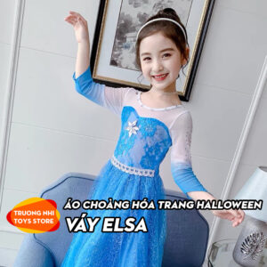 Váy Elsa hóa trang halloween cao cấp