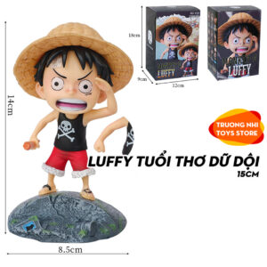 Luffy tuổi thơ dữ dội 15cm (3 dạng) - Mô hình Onepiece